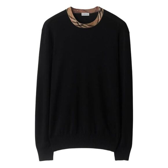 Burberry London England Men Check Trim Wool Sweater - Picture 1 of 2